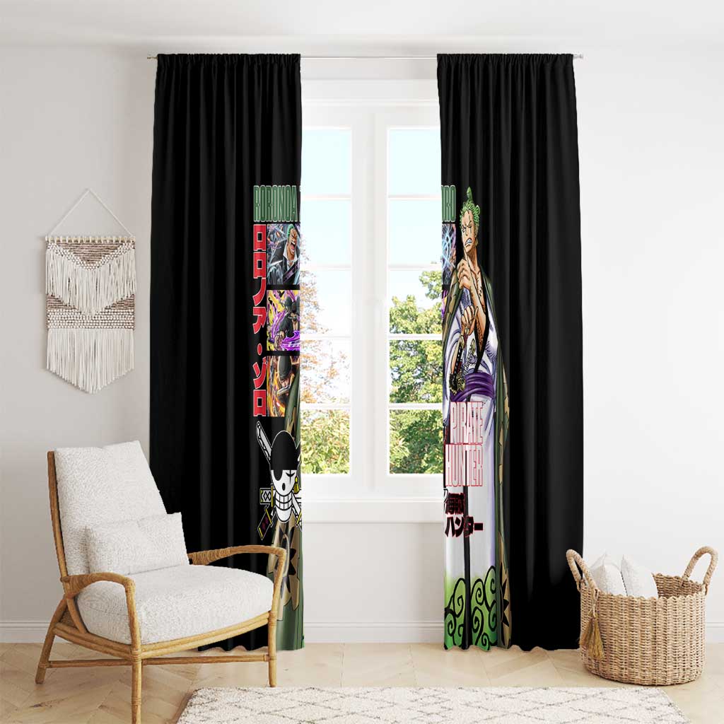 Roronoa Zoro V3 One Piece Window Curtain Anime Style