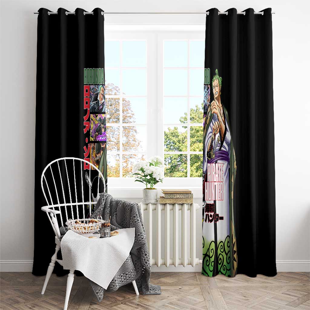 Roronoa Zoro V3 One Piece Window Curtain Anime Style