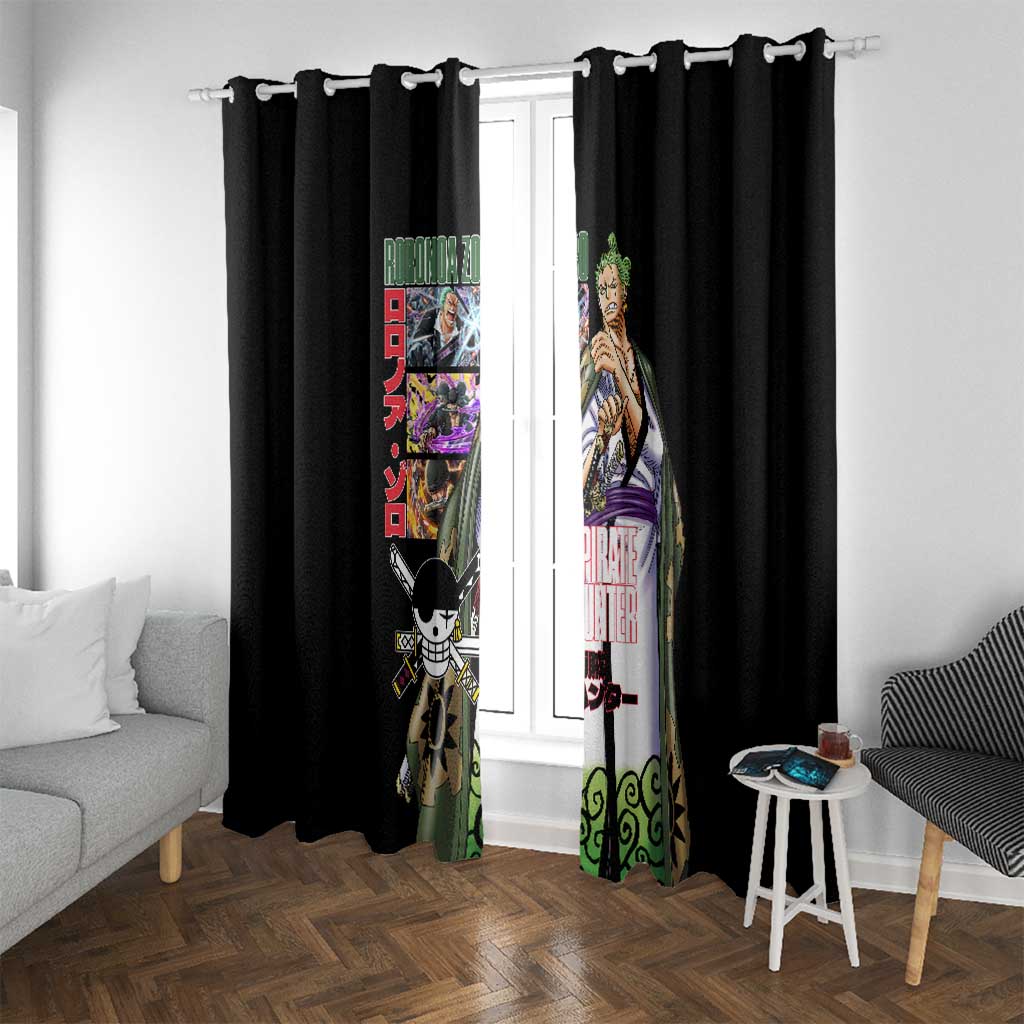 Roronoa Zoro V3 One Piece Window Curtain Anime Style