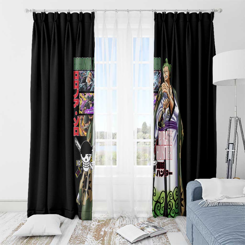 Roronoa Zoro V3 One Piece Window Curtain Anime Style