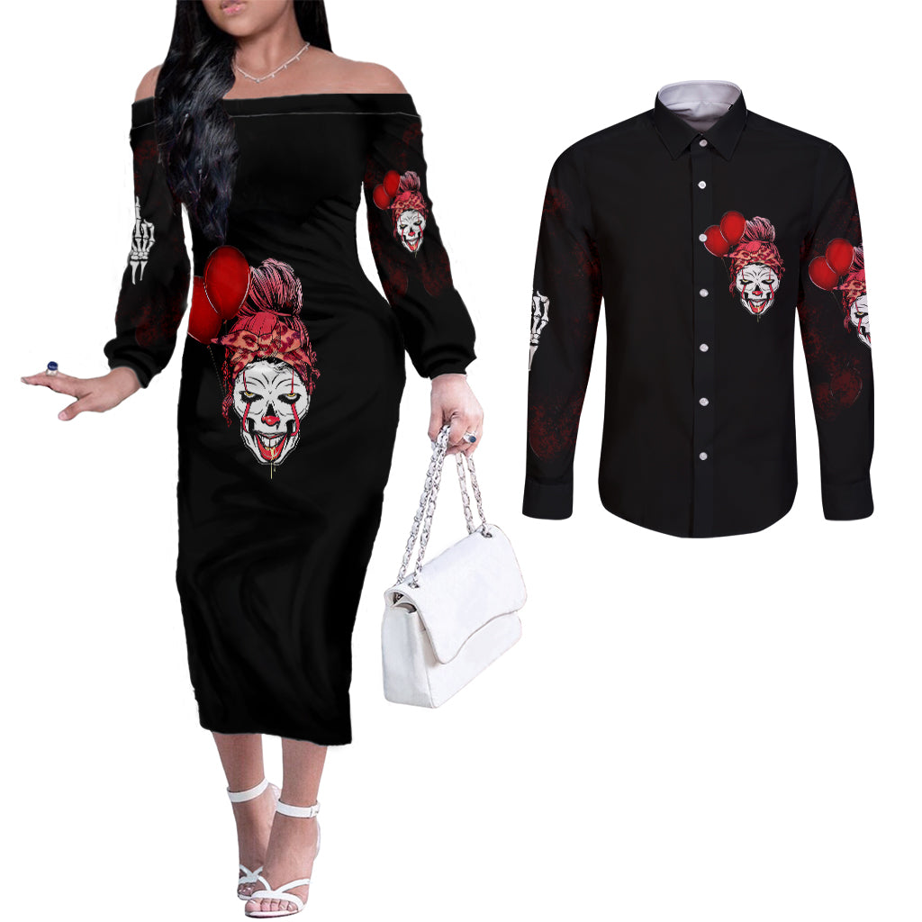 piss-me-off-i-will-couples-matching-off-the-shoulder-long-sleeve-dress-and-long-sleeve-button-shirt