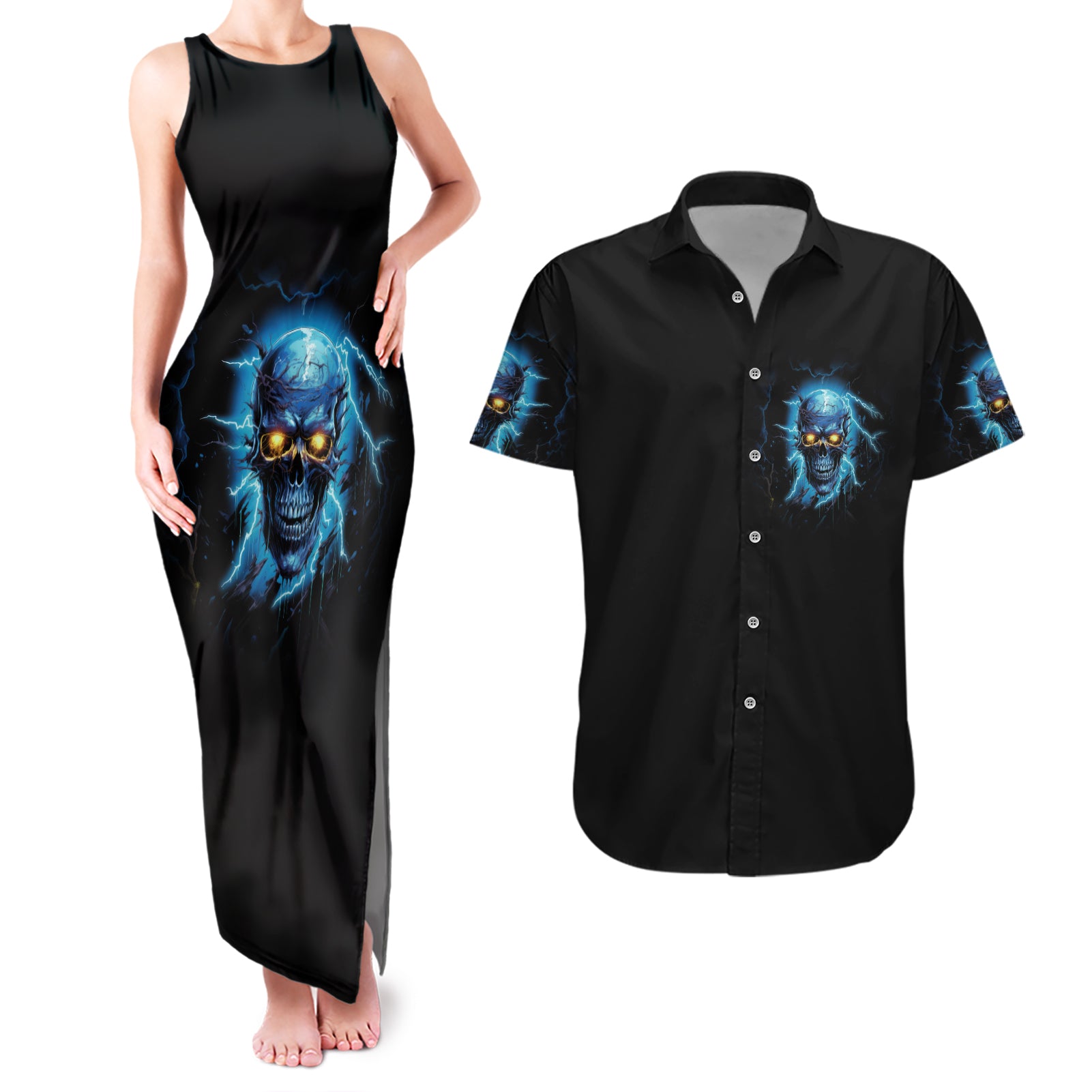 im-not-rude-mad-skull-couples-matching-tank-maxi-dress-and-hawaiian-shirt
