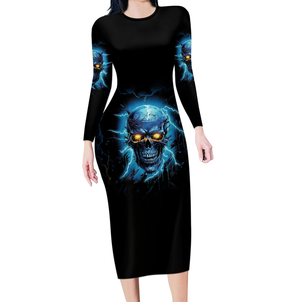 im-not-rude-mad-skull-long-sleeve-bodycon-dress