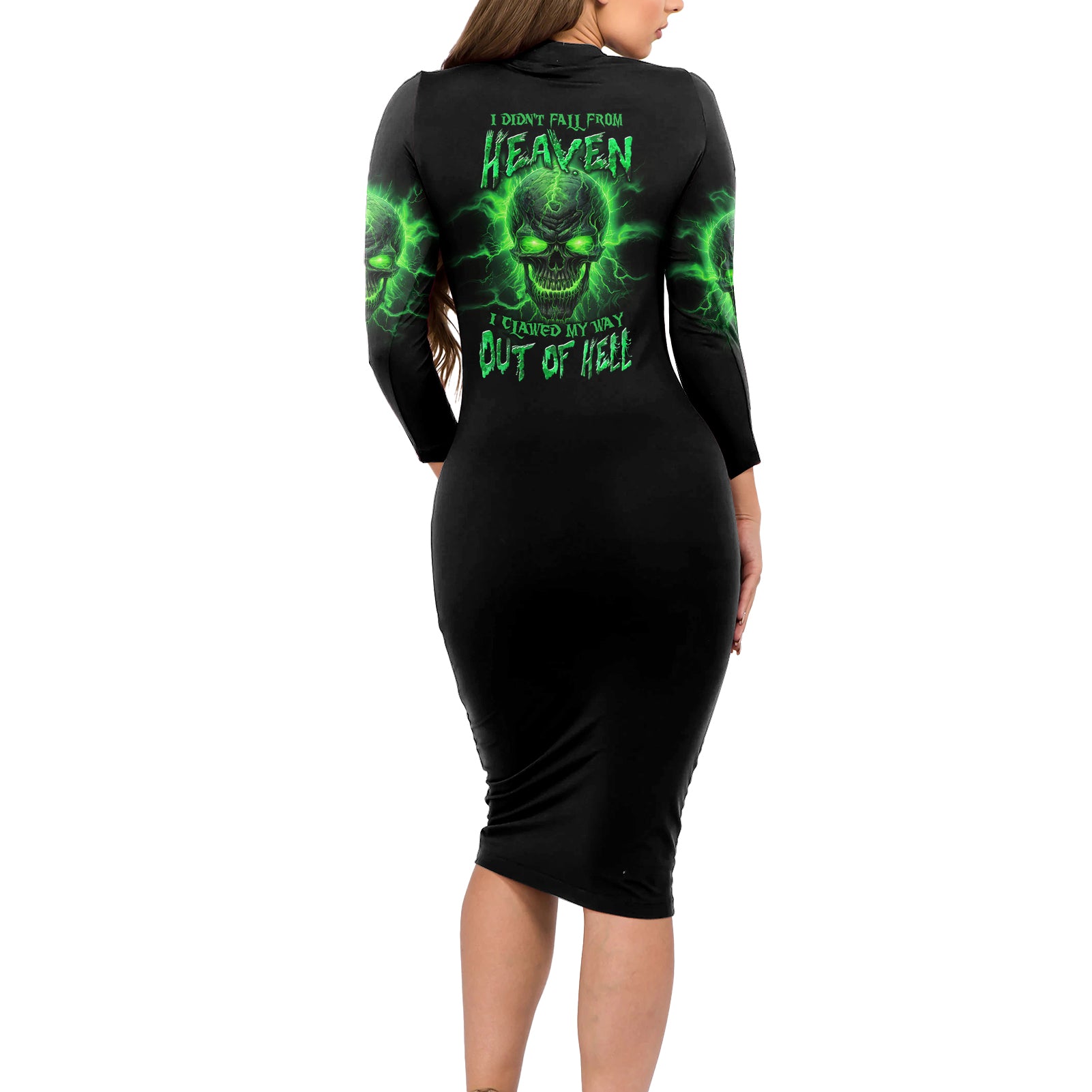 heaven-dont-want-me-mad-skull-long-sleeve-bodycon-dress