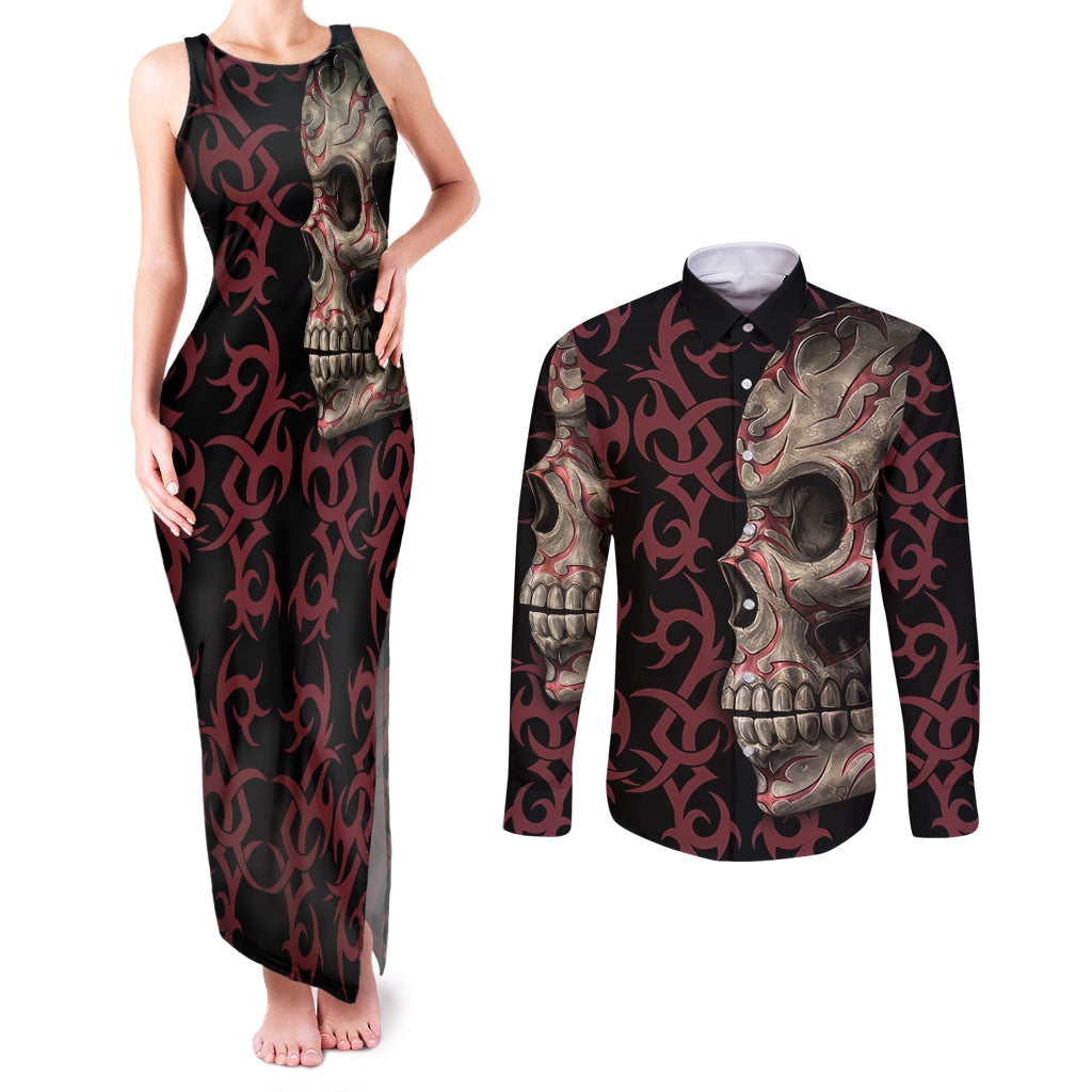 zero-f-given-skull-couples-matching-tank-maxi-dress-and-long-sleeve-button-shirt