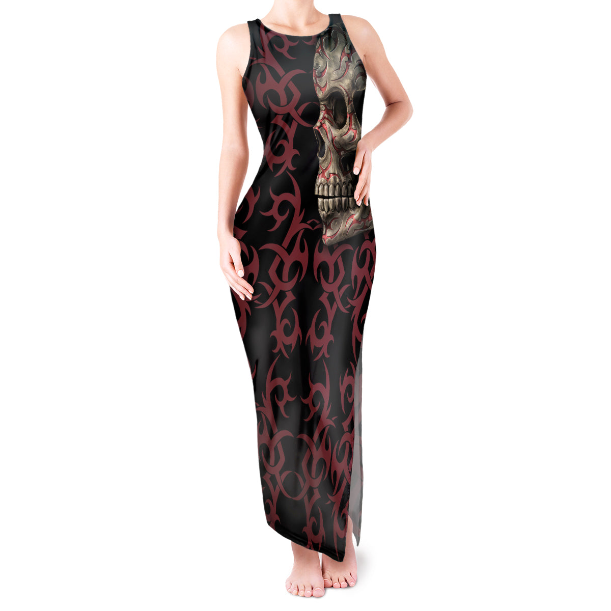 zero-f-given-skull-tank-maxi-dress