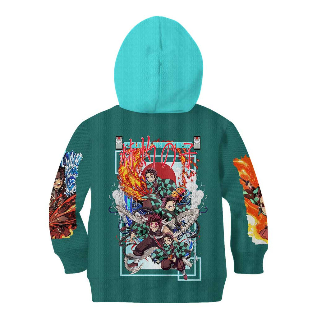 Kamado Tanjiro V2 Demon Slayer Kid Hoodie Japan Anime Style
