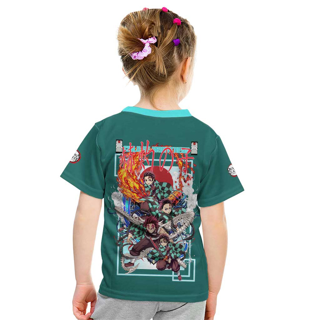 Kamado Tanjiro V2 Demon Slayer Kid T Shirt Japan Anime Style