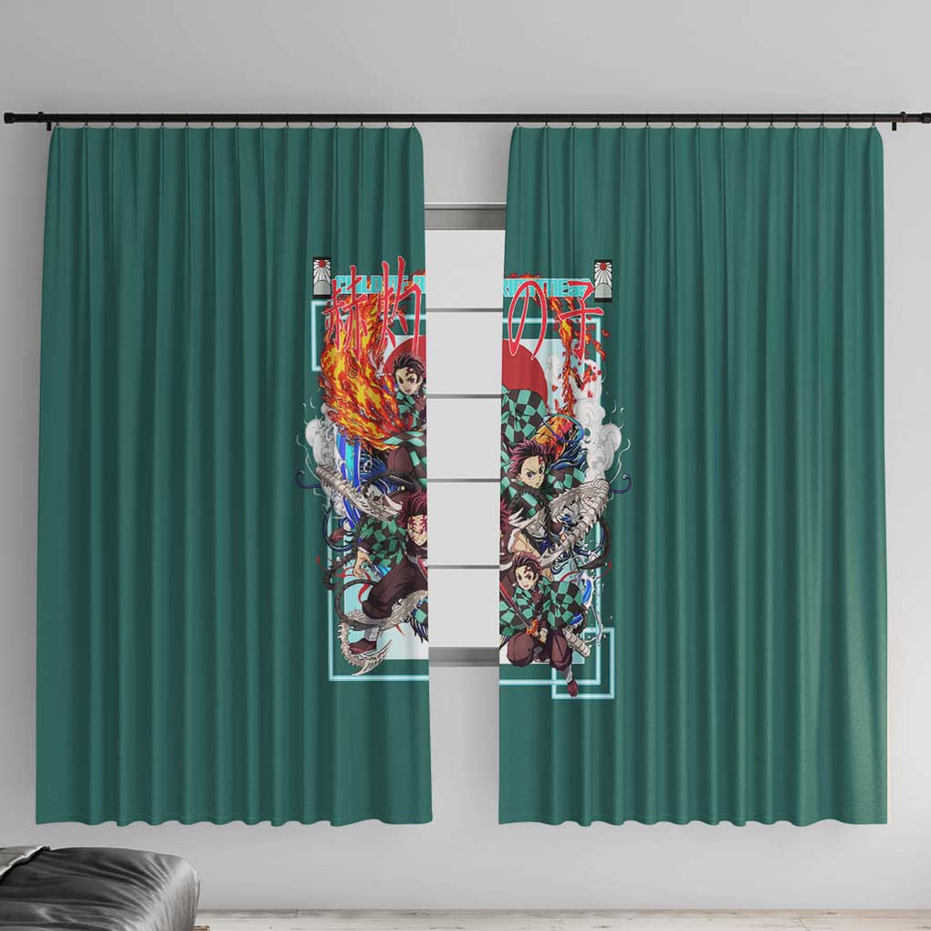 Kamado Tanjiro V2 Demon Slayer Window Curtain Japan Anime Style