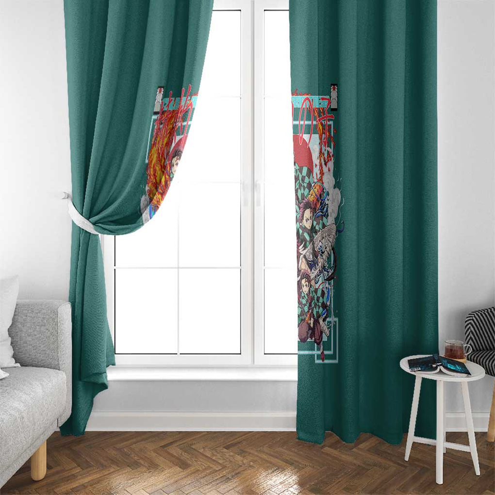 Kamado Tanjiro V2 Demon Slayer Window Curtain Japan Anime Style