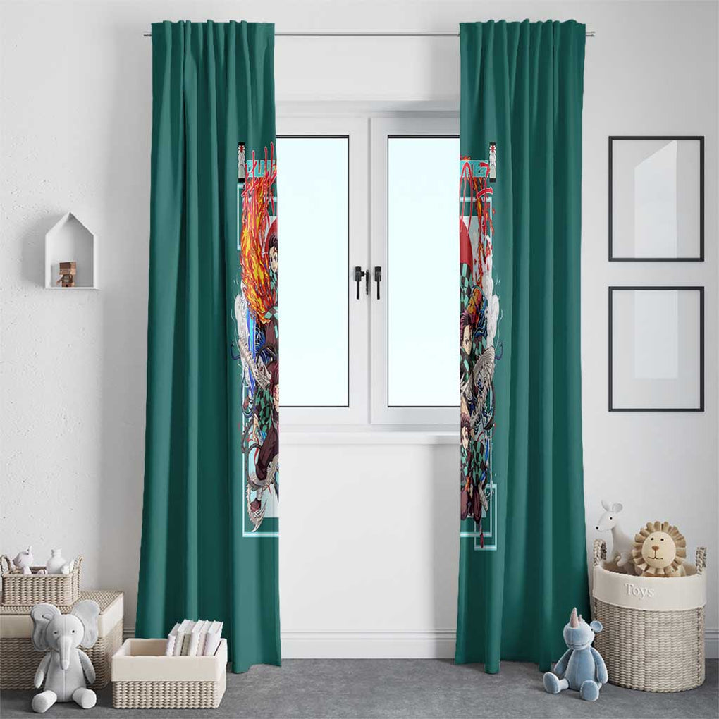 Kamado Tanjiro V2 Demon Slayer Window Curtain Japan Anime Style