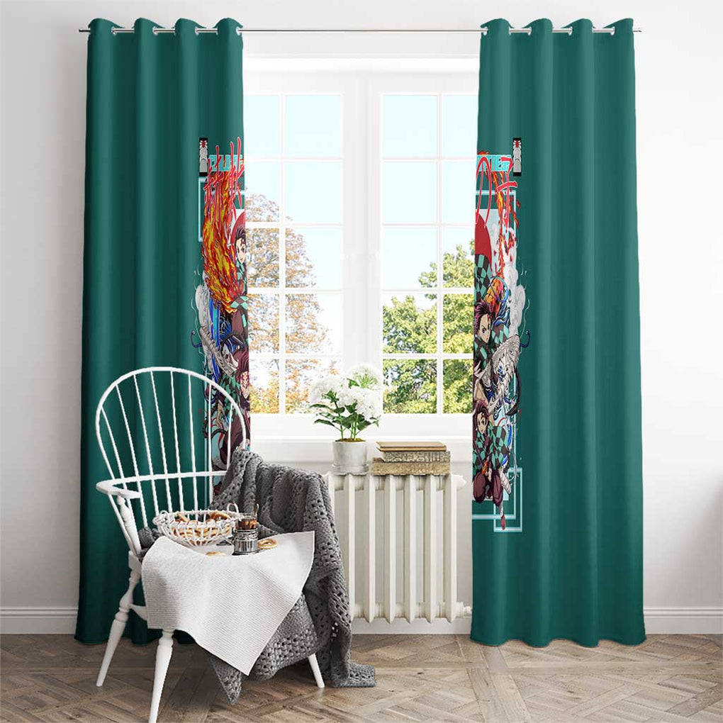 Kamado Tanjiro V2 Demon Slayer Window Curtain Japan Anime Style