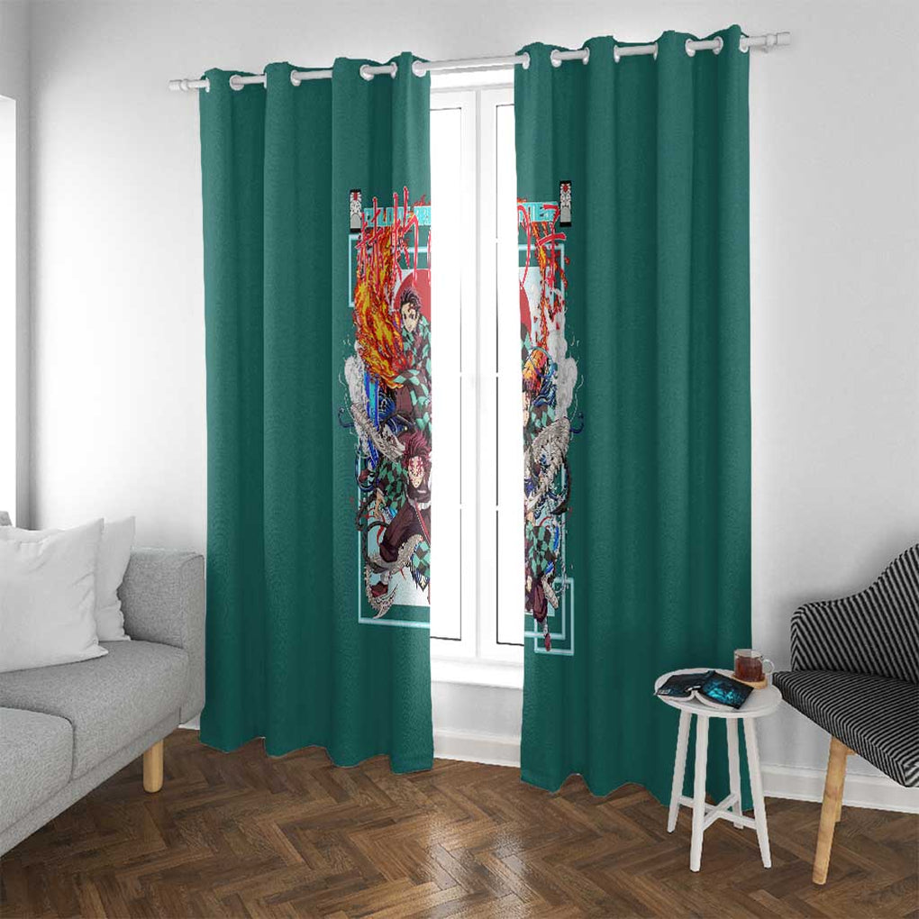 Kamado Tanjiro V2 Demon Slayer Window Curtain Japan Anime Style