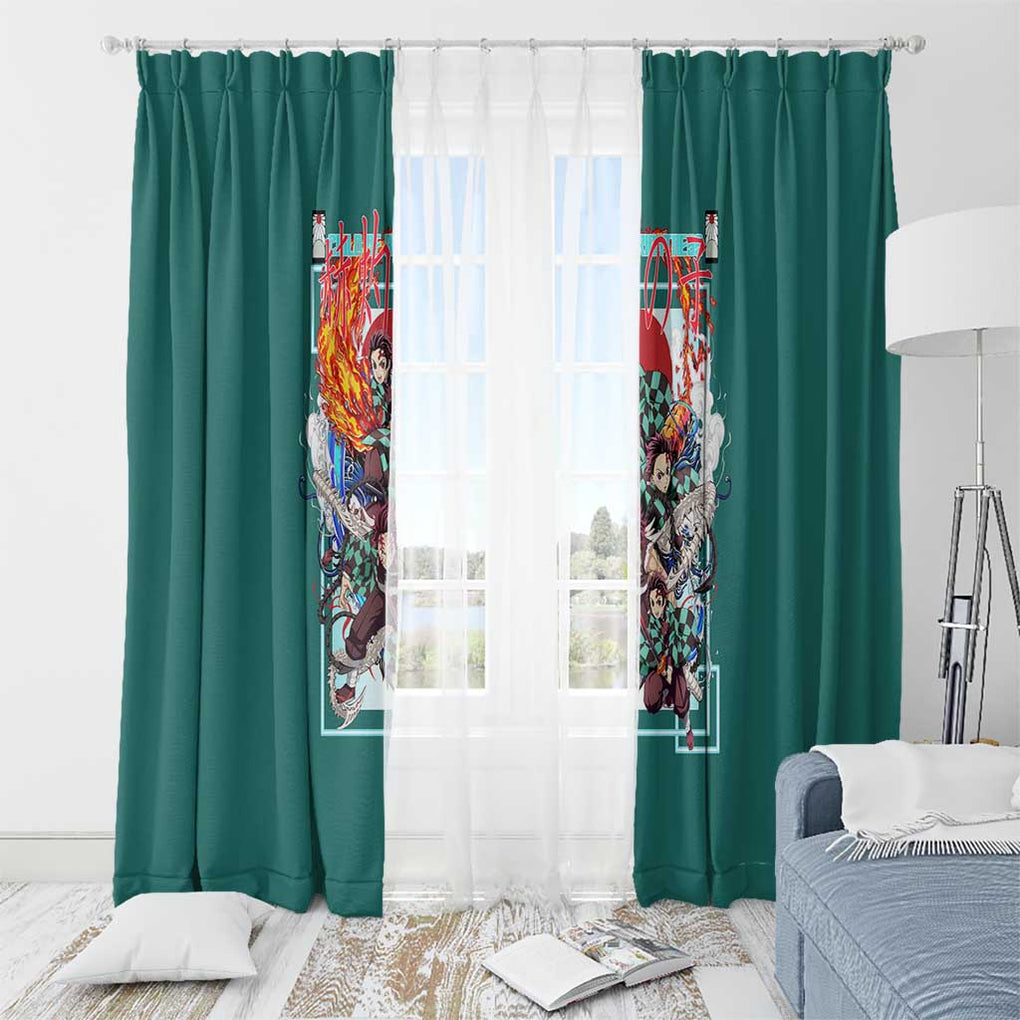 Kamado Tanjiro V2 Demon Slayer Window Curtain Japan Anime Style