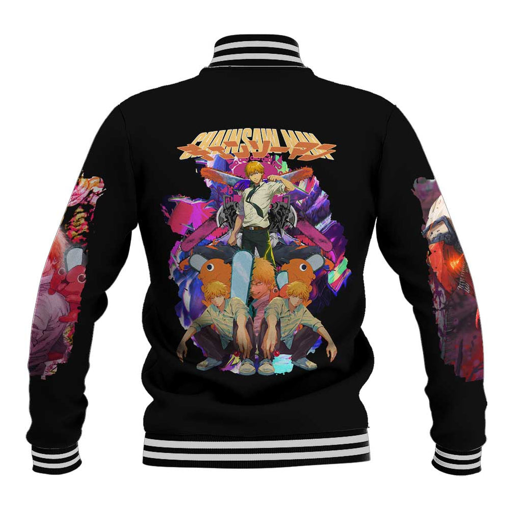 Denji V5 Chainsaw Man Baseball Jacket Japan Anime Style