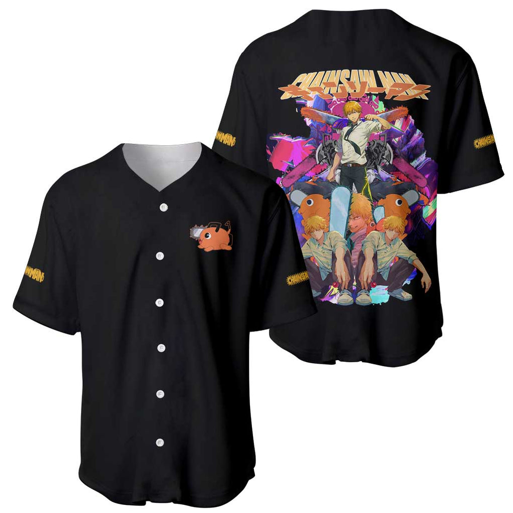 Denji V5 Chainsaw Man Baseball Jersey Japan Anime Style