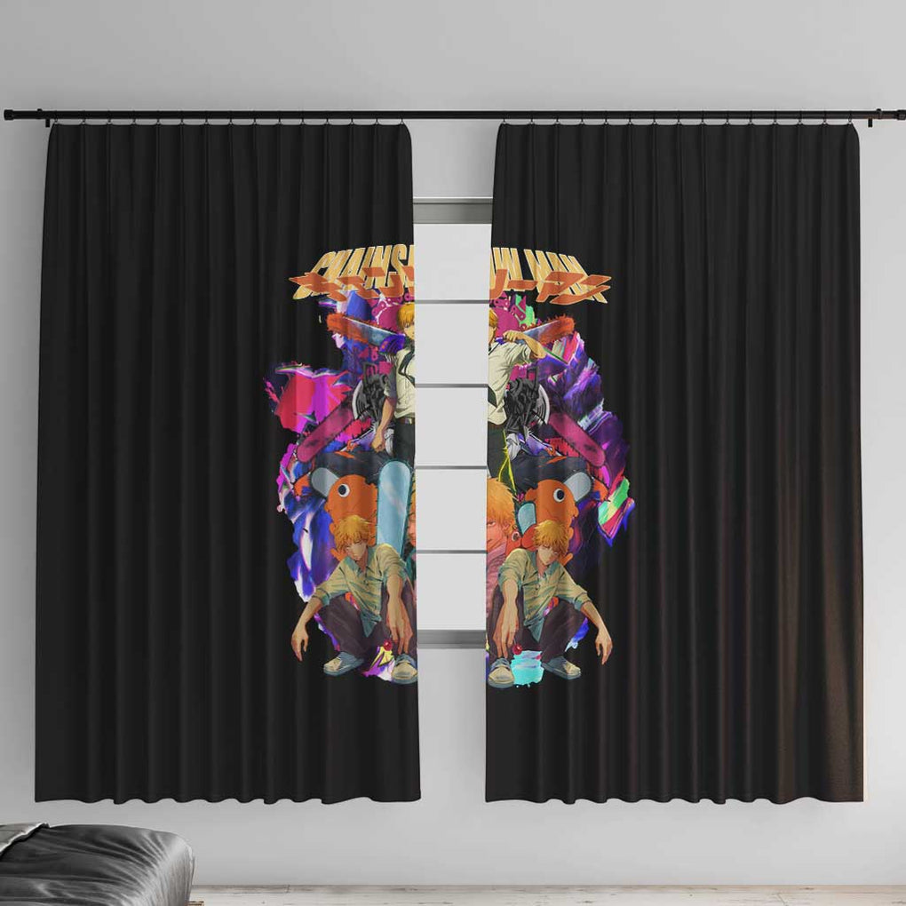 Denji V5 Chainsaw Man Window Curtain Japan Anime Style