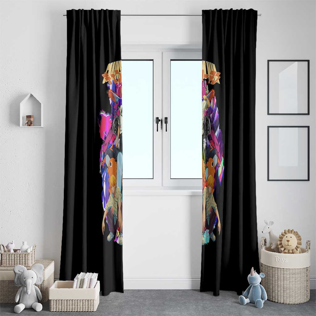 Denji V5 Chainsaw Man Window Curtain Japan Anime Style