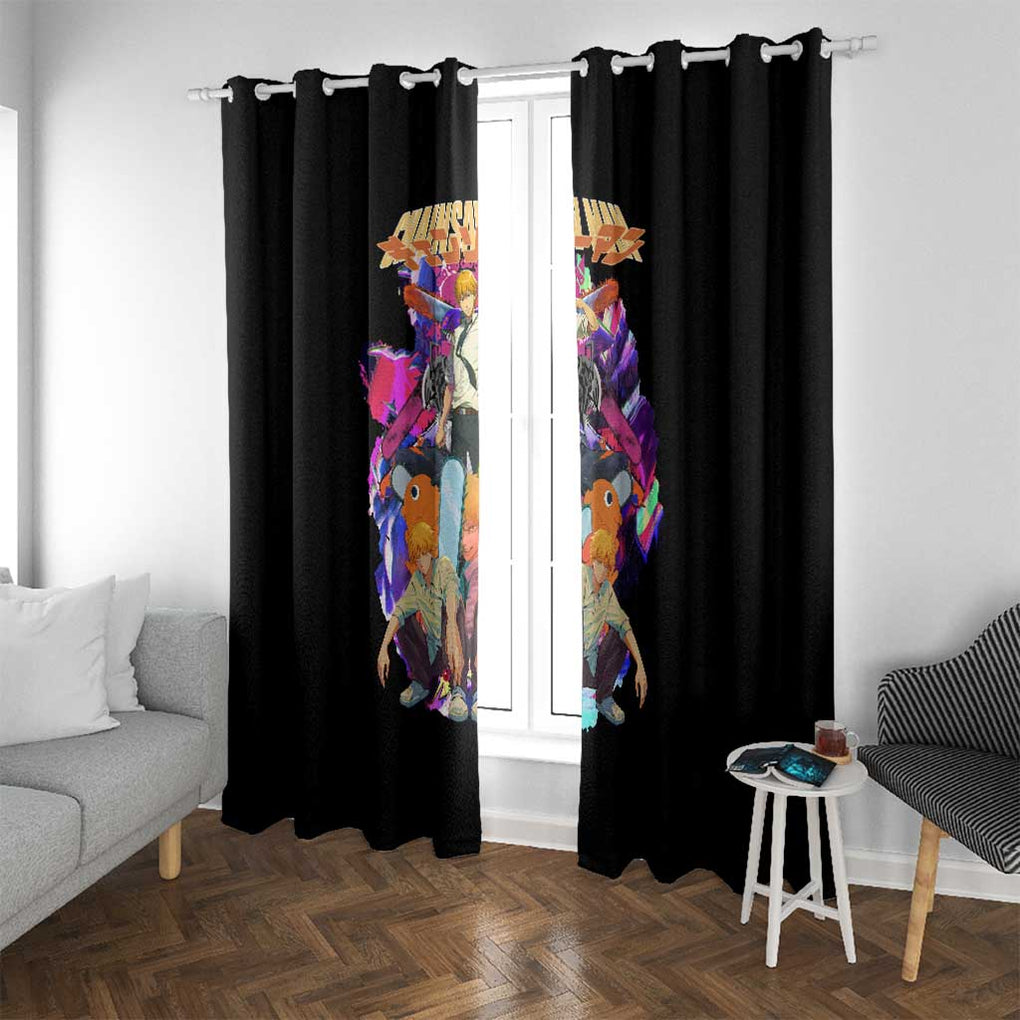 Denji V5 Chainsaw Man Window Curtain Japan Anime Style