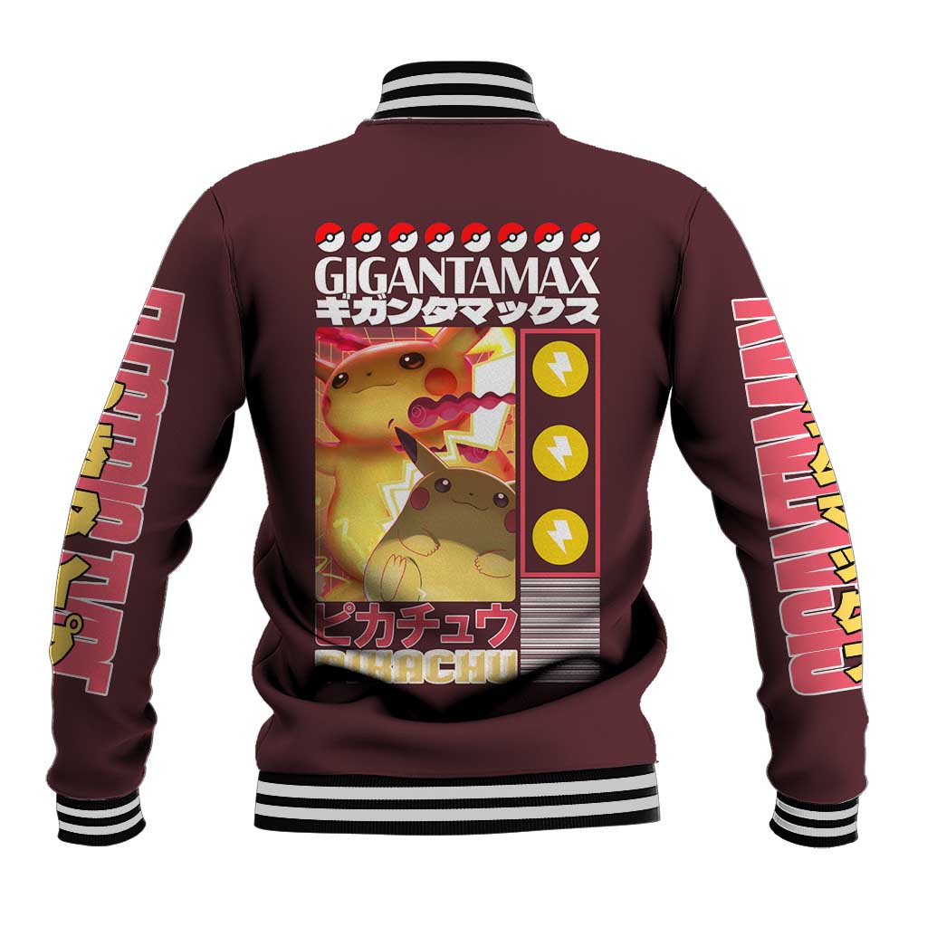 Gigantamax Pikachu Poke Baseball Jacket Japan Anime Style - The Mazicc