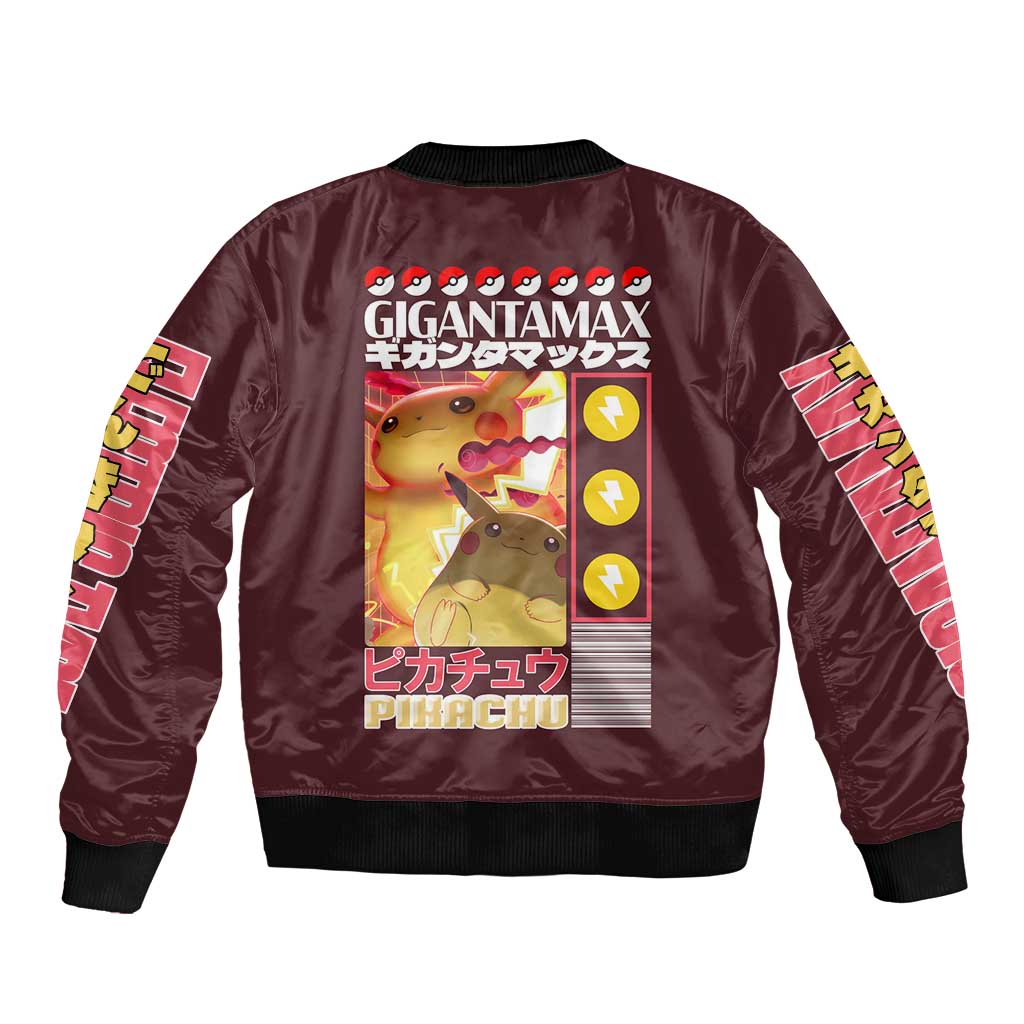 Gigantamax Pikachu Poke Bomber Jacket Japan Anime Style - The Mazicc