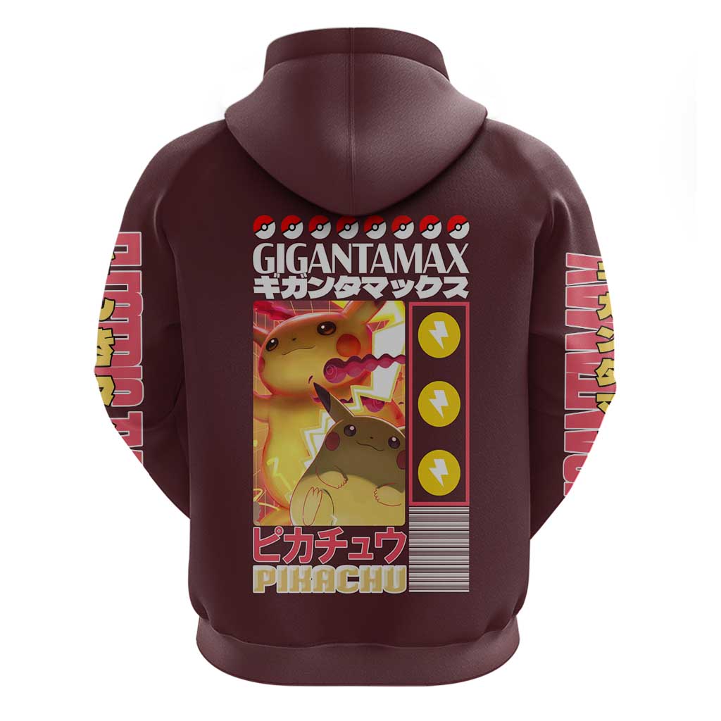 Gigantamax Pikachu Poke Hoodie Japan Anime Style - The Mazicc