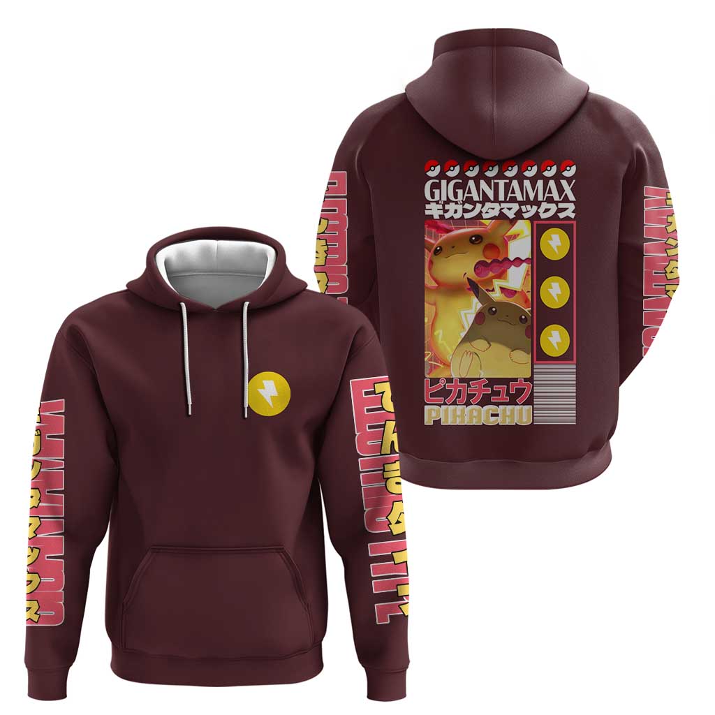 Gigantamax Pikachu Poke Hoodie Japan Anime Style - The Mazicc