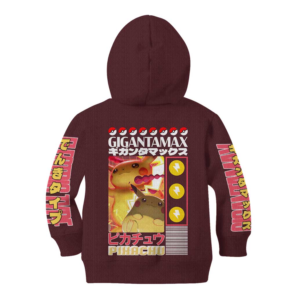 Gigantamax Pikachu Poke Kid Hoodie Japan Anime Style - The Mazicc
