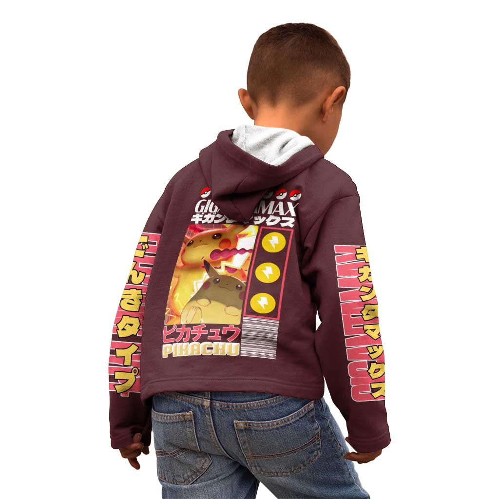 Gigantamax Pikachu Poke Kid Hoodie Japan Anime Style - The Mazicc