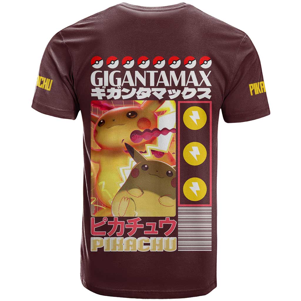 Gigantamax Pikachu Poke T Shirt Japan Anime Style - The Mazicc