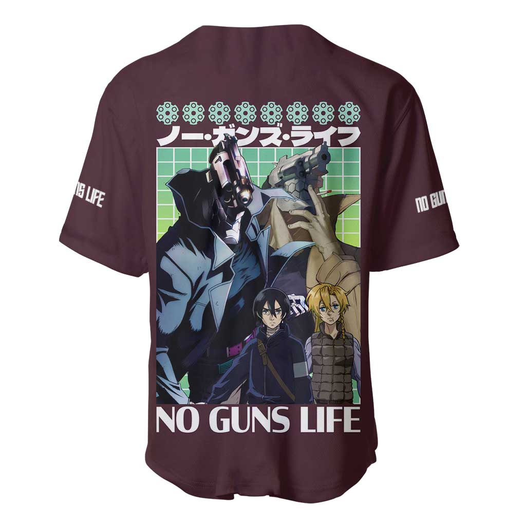 No Guns Life Baseball Jersey Japan Anime Style - The Mazicc
