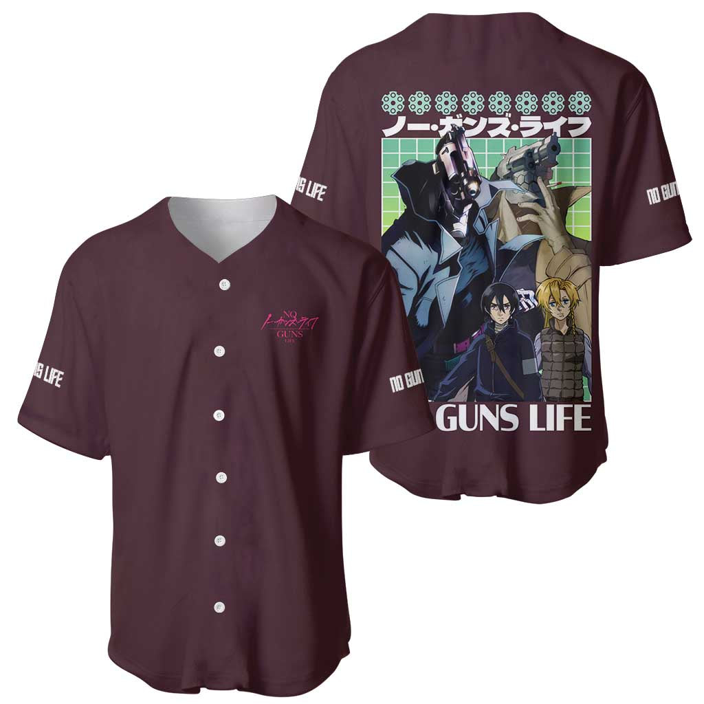 No Guns Life Baseball Jersey Japan Anime Style - The Mazicc