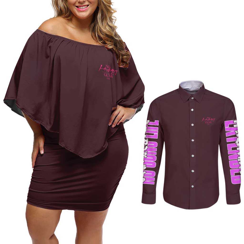 No Guns Life Couples Matching Off Shoulder Short Dress and Long Sleeve Button Shirt Japan Anime Style - The Mazicc