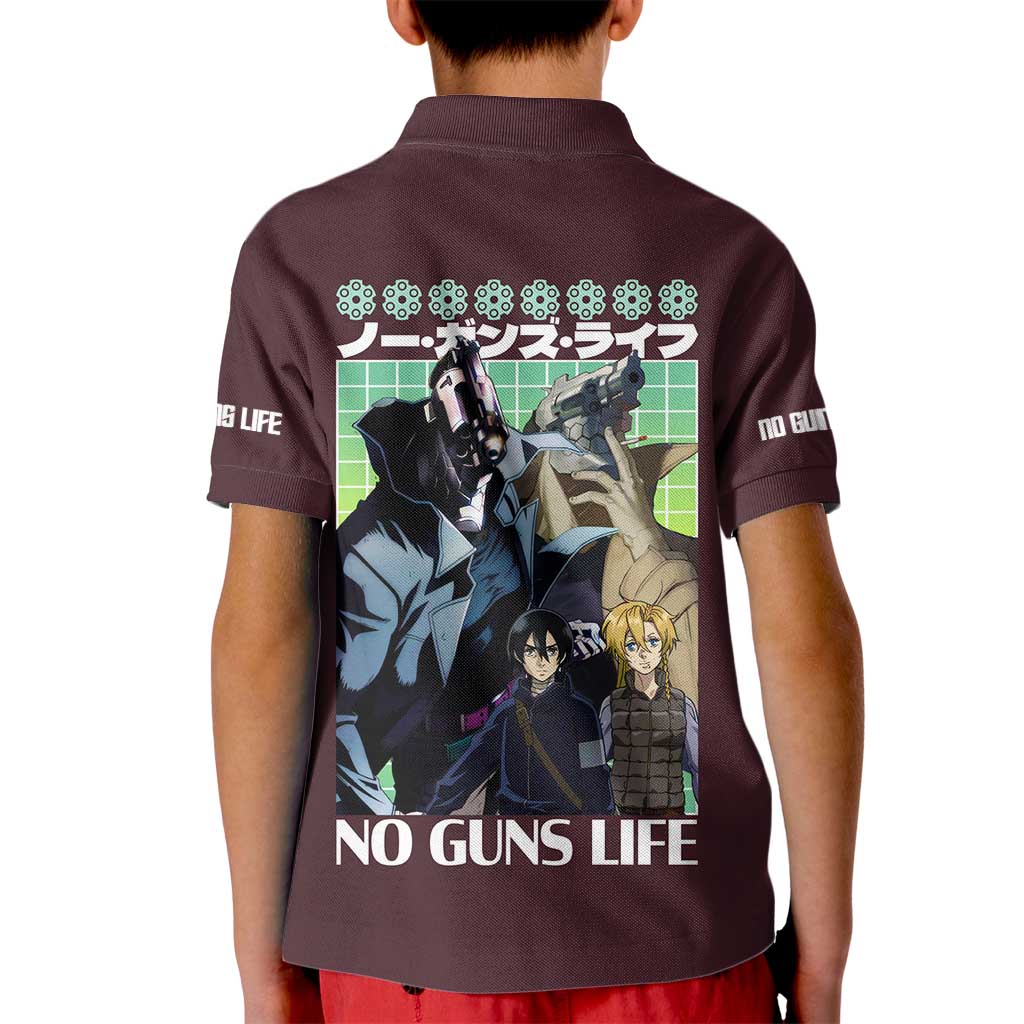 No Guns Life Kid Polo Shirt Japan Anime Style - The Mazicc