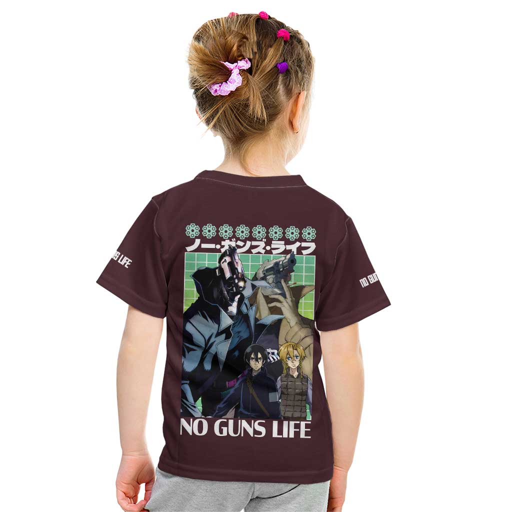 No Guns Life Kid T Shirt Japan Anime Style - The Mazicc