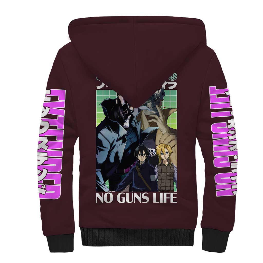 No Guns Life Sherpa Hoodie Japan Anime Style - The Mazicc