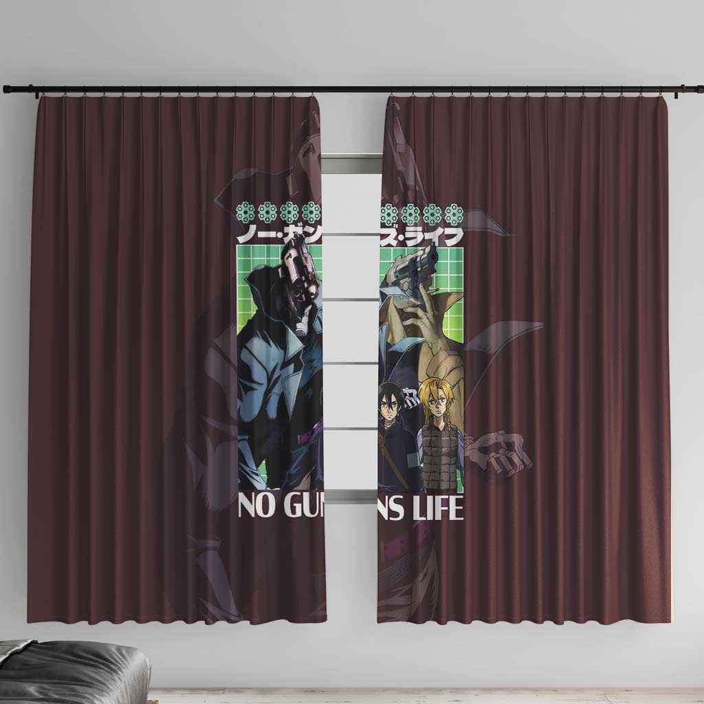 No Guns Life Window Curtain Japan Anime Style - The Mazicc