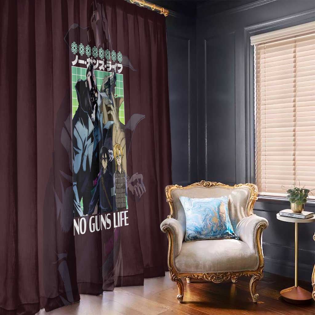 No Guns Life Window Curtain Japan Anime Style - The Mazicc