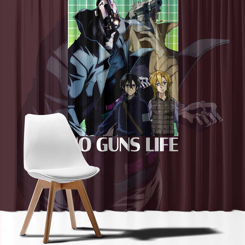 No Guns Life Window Curtain Japan Anime Style - The Mazicc