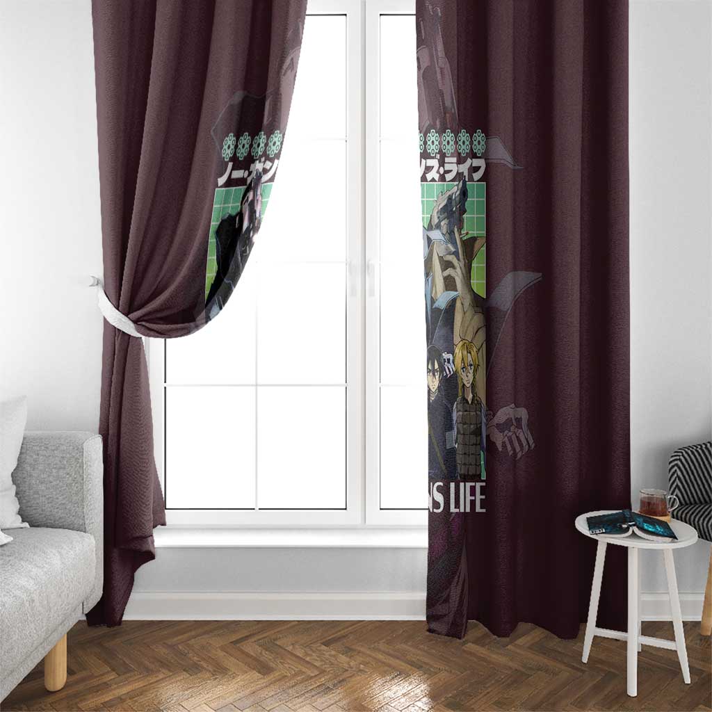 No Guns Life Window Curtain Japan Anime Style - The Mazicc