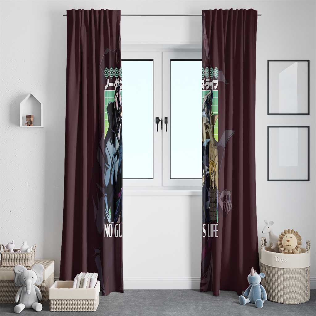 No Guns Life Window Curtain Japan Anime Style - The Mazicc