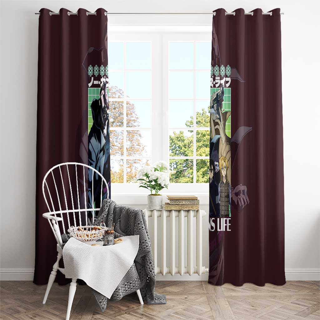 No Guns Life Window Curtain Japan Anime Style - The Mazicc