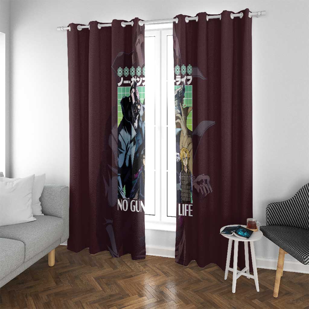 No Guns Life Window Curtain Japan Anime Style - The Mazicc