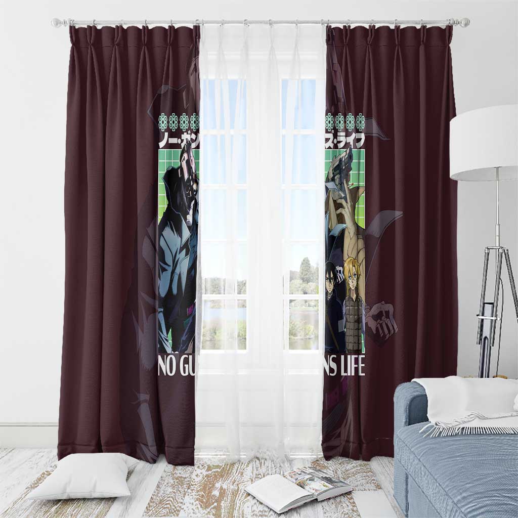 No Guns Life Window Curtain Japan Anime Style - The Mazicc