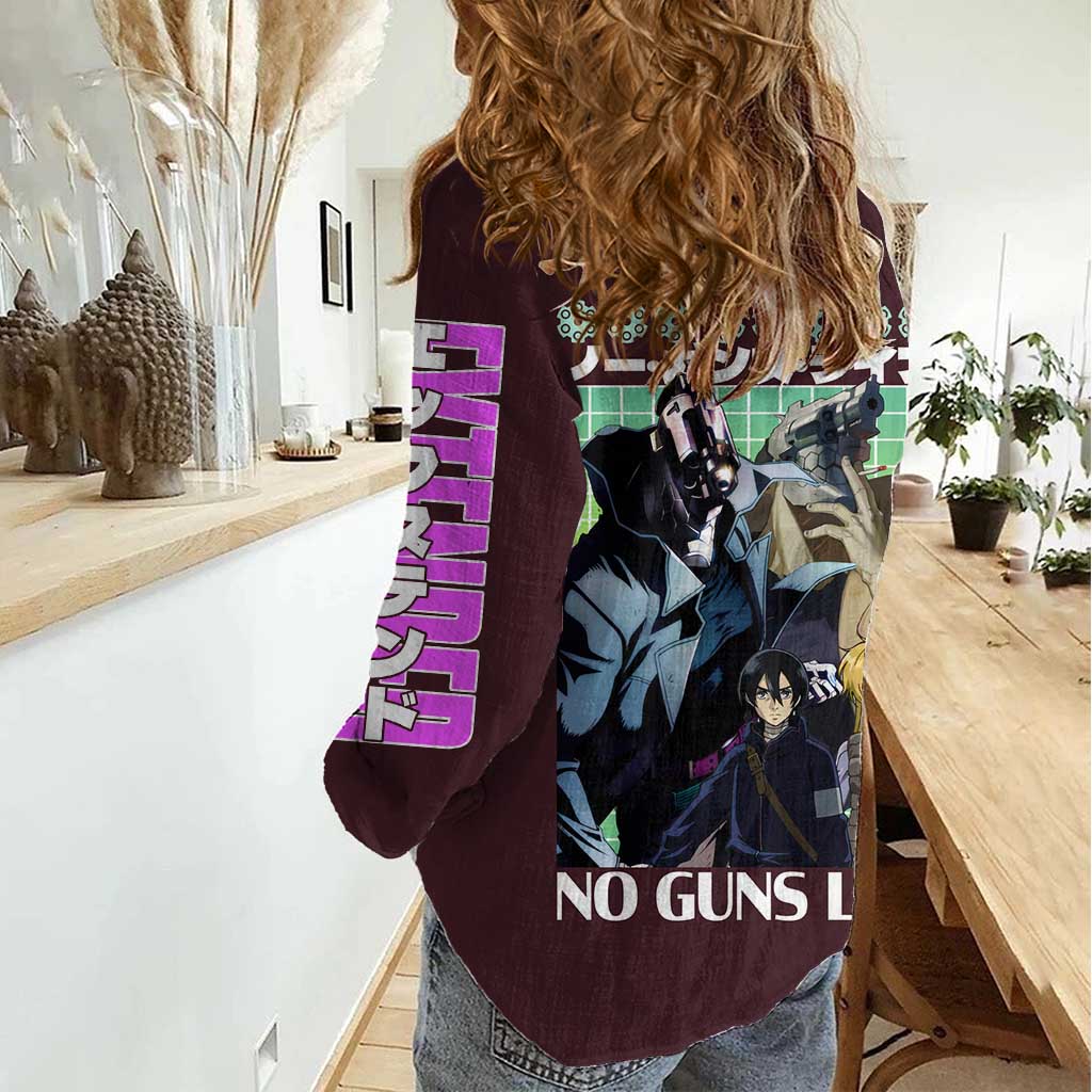 No Guns Life Women Casual Shirt Japan Anime Style - The Mazicc
