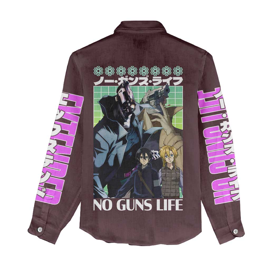 No Guns Life Women Casual Shirt Japan Anime Style - The Mazicc