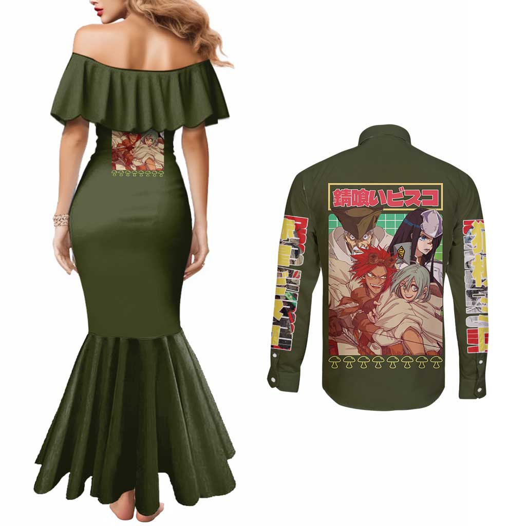 Sabikui Bisco Couples Matching Mermaid Dress and Long Sleeve Button Shirt Japan Anime Style - The Mazicc