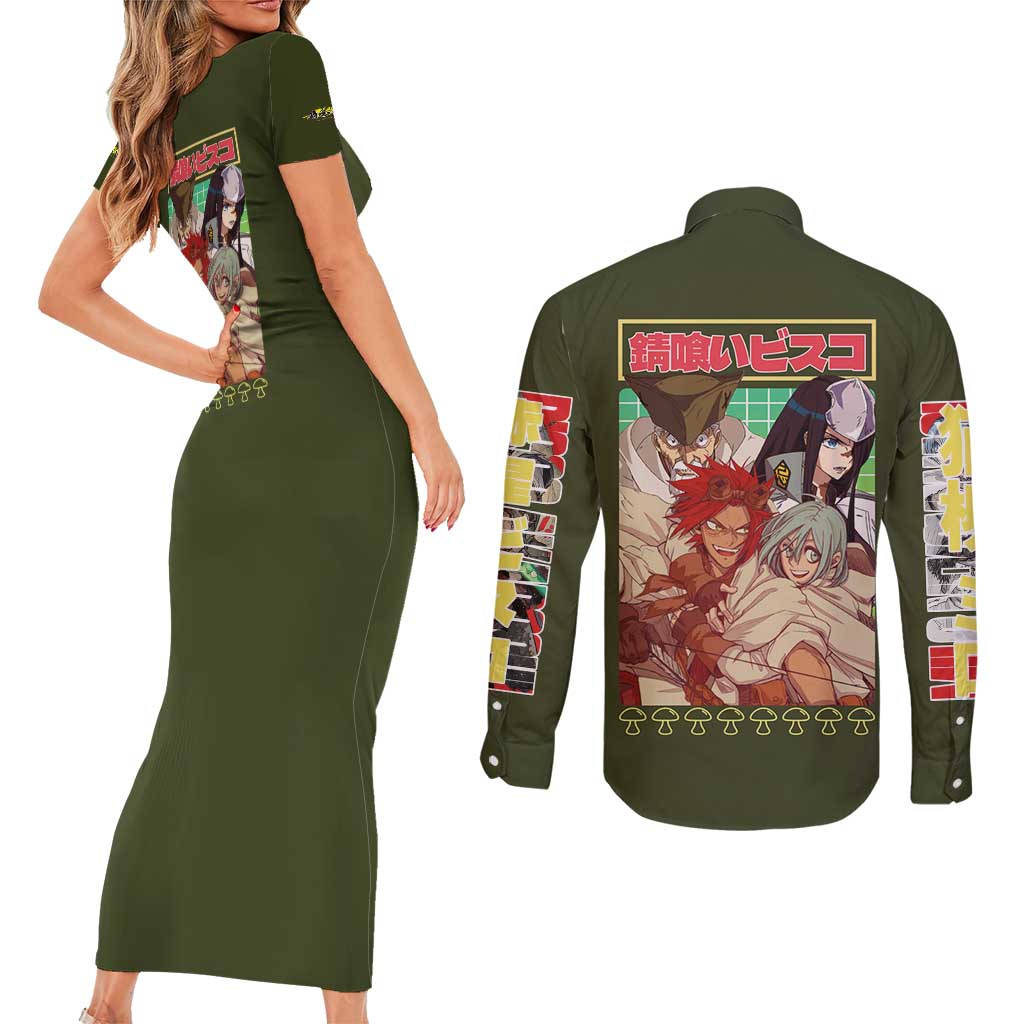 Sabikui Bisco Couples Matching Short Sleeve Bodycon Dress and Long Sleeve Button Shirt Japan Anime Style - The Mazicc