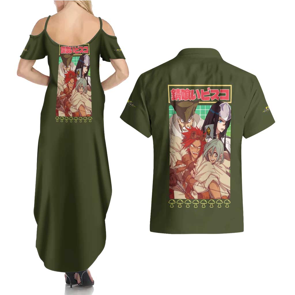 Sabikui Bisco Couples Matching Summer Maxi Dress and Hawaiian Shirt Japan Anime Style - The Mazicc