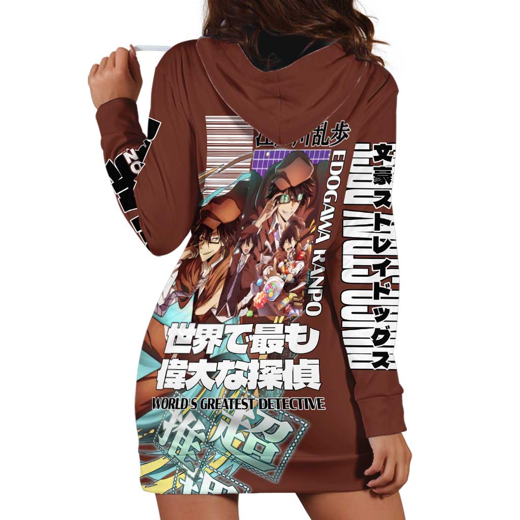 Edogawa Ranpo Bungou Stray Dogs Hoodie Dress Japan Anime Style - The Mazicc